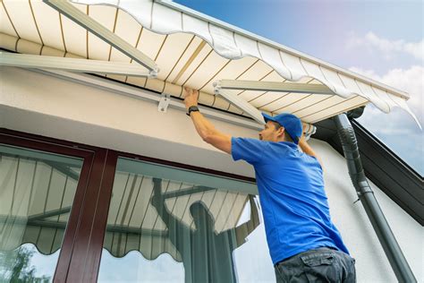 installing awntech awning on house